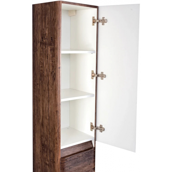 Шкаф-пенал STYLE LINE Атлантика 35 Люкс Plus, с бельевой корзиной, старое дерево