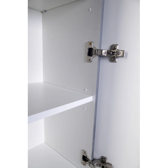 Шкаф-пенал STYLE LINE Атлантика Люкс Plus 35 с бельевой корзиной, бетон темный