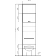 Шкаф-пенал STYLE LINE Эко Стандарт 55, над унитазом