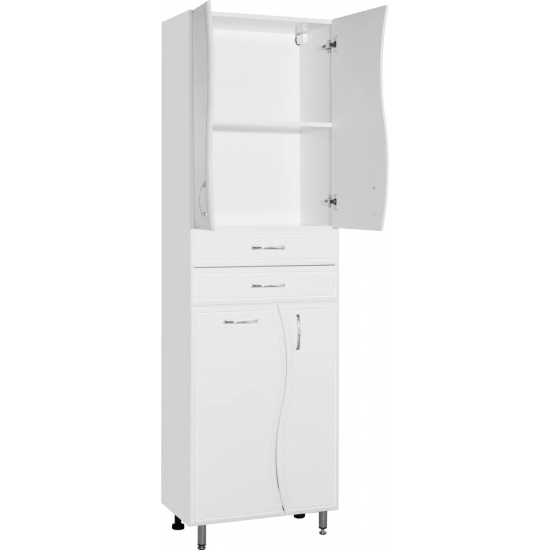 Шкаф-пенал STYLE LINE Эко Волна 60 бельевой корзиной