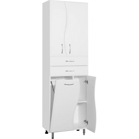 Шкаф-пенал STYLE LINE Эко Волна 70 с бельевой корзиной