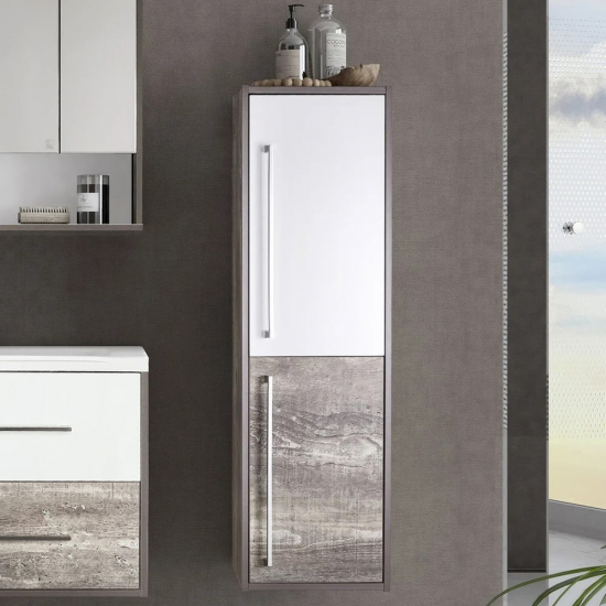 Шкаф-пенал STYLE LINE Экзотик 36 подвесной, белая, экзотик