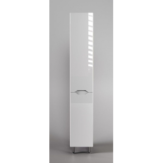 Шкаф-пенал STYLE LINE Марелла 30 R Люкс Plus, антискрейтч белый глянец, с бельевой корзиной