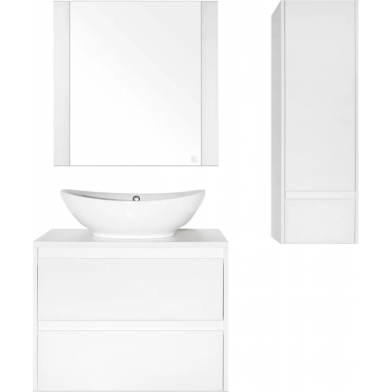 Шкаф-пенал STYLE LINE Монако 36 Plus, осина белая