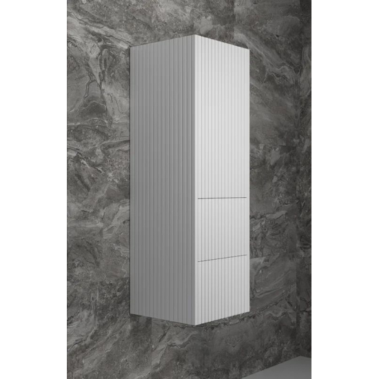 Шкаф-пенал STYLE LINE Стокгольм 36 рифленый софт, белый