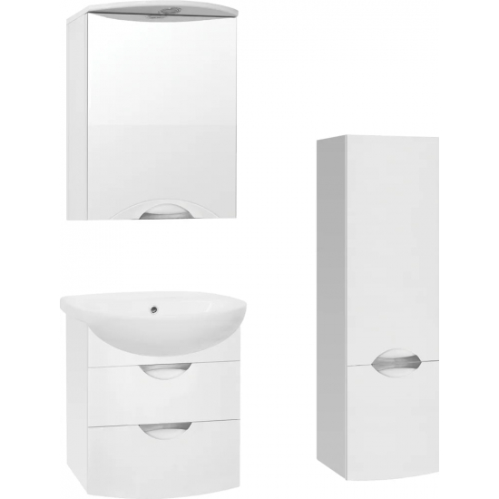 Шкаф-пенал STYLE LINE Жасмин-2 36 Люкс, белый