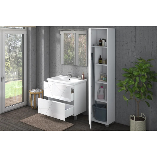 Шкаф-пенал VIGO Geometry 45 белый