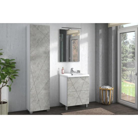 Шкаф-пенал VIGO Geometry 45 бетон