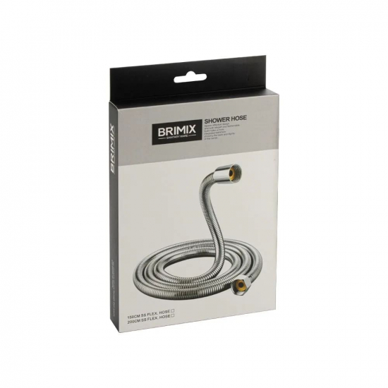 Шланг для душа BRIMIX 08004 нержавейка, длина 200 см, в коробке