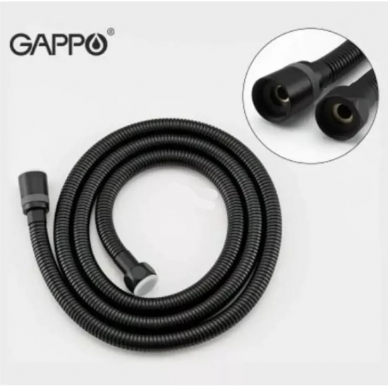 Шланг для душа GAPPO G45-3 чёрный, усиленный, длина 150 см