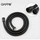 Шланг для душа GAPPO G45-3 чёрный, усиленный, длина 150 см