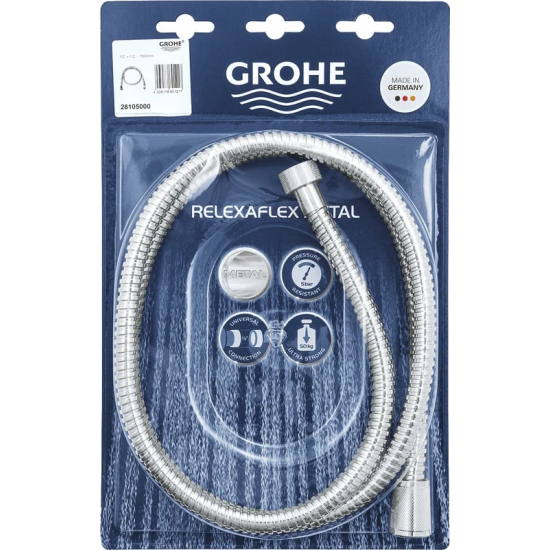 Шланг для душа GROHE Relexaflex Metal 28105001 длина 150 см