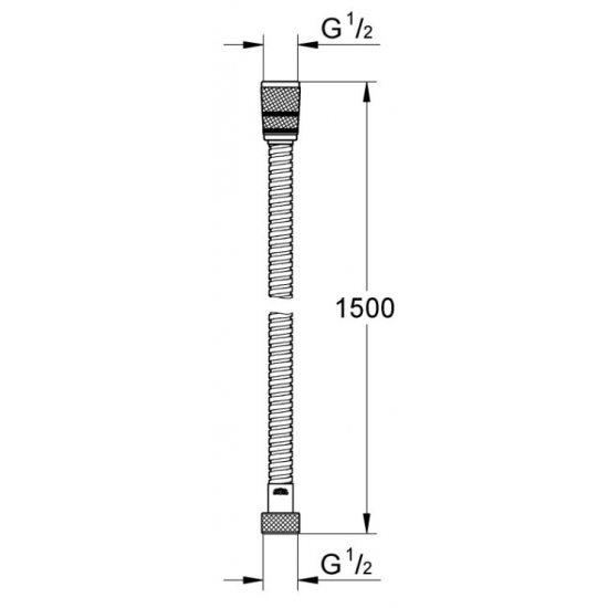 Шланг для душа GROHE Rotaflex Metal Long-Life 28417001 длина 150 см
