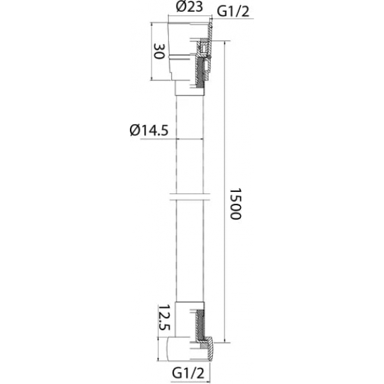 Шланг для душа IDDIS Optima Home 04P15BCi19 длина 150 см, хром матовый