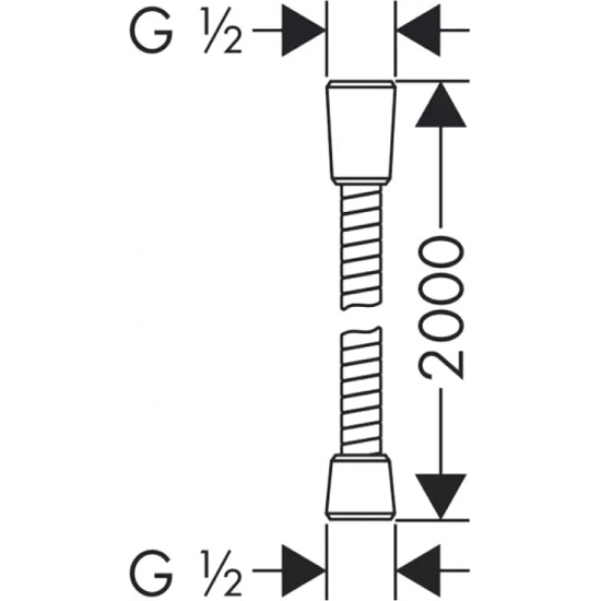 Шланг для душа LEMARK Turn-Free LE8024S-Black, длина 200 см