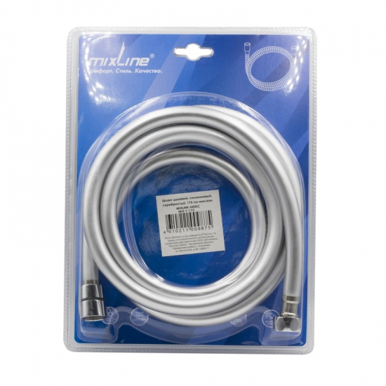 Шланг для душа MIXLINE Люкс MIX-7-175 ПВХ, длина 175 см, в блистере