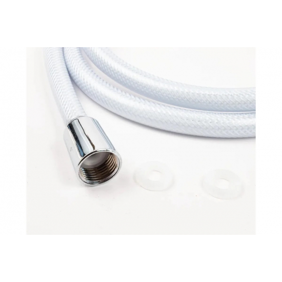 Шланг для душа TURBOFLEX ПВХ белый, длина 175 см