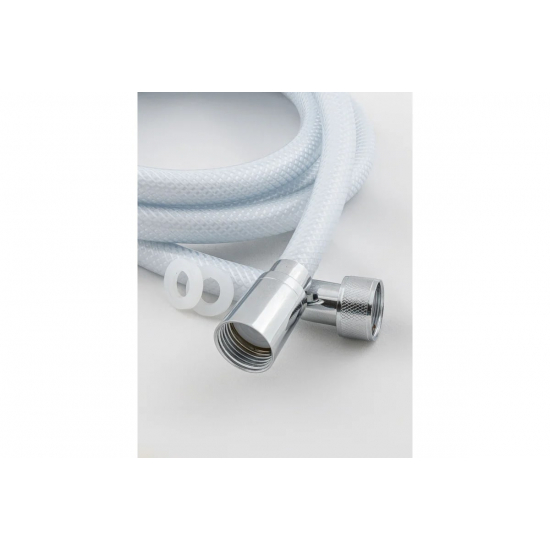 Шланг для душа TURBOFLEX ПВХ белый, длина 175 см