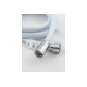 Шланг для душа TURBOFLEX ПВХ белый, длина 175 см