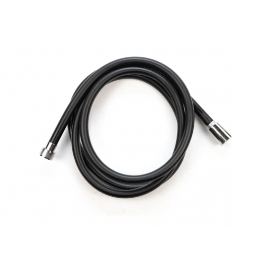 Шланг для душа TURBOFLEX ПВХ чёрный, длина 150 см
