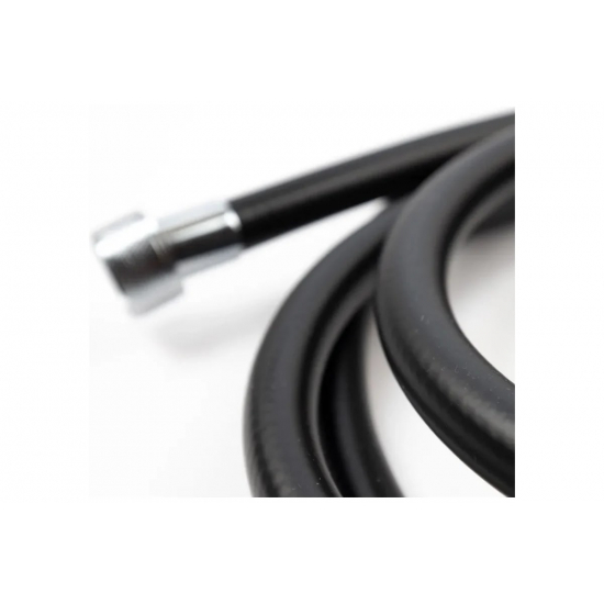 Шланг для душа TURBOFLEX ПВХ чёрный, длина 150 см