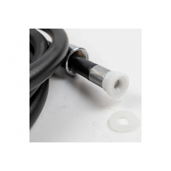 Шланг для душа TURBOFLEX ПВХ чёрный, длина 150 см