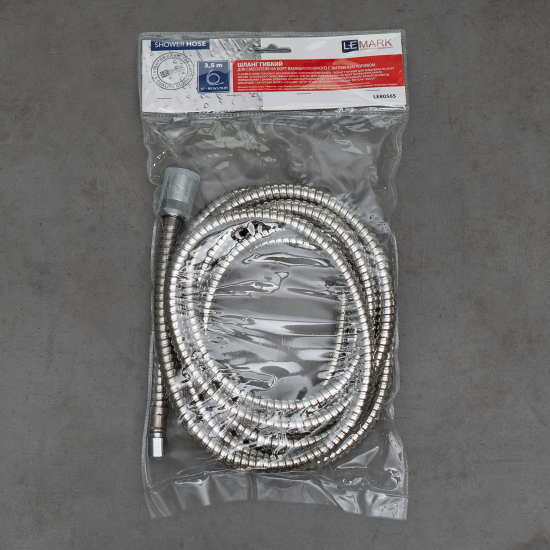 Шланг вытяжной для смесителя LEMARK LE8056S нержавейкавнутренняя резьба, длина 350 см