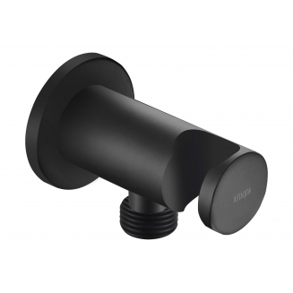 Шланговое подключение AQUATEK AQ2455MB с держателем, матовый чёрный
