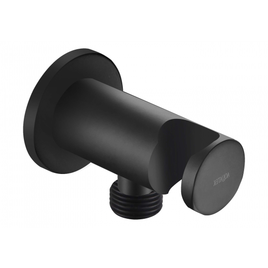Шланговое подключение AQUATEK AQ2455MB с держателем, матовый чёрный