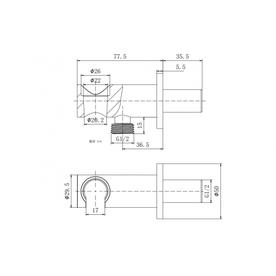 Шланговое подключение AQUATEK AQ2455MB с держателем, матовый чёрный