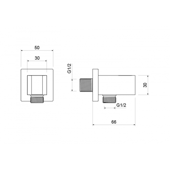 Шланговое подключение AQUATEK AQ2463MB с держателем, матовый чёрный
