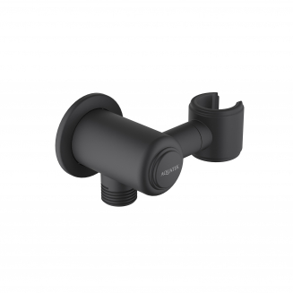 Шланговое подключение AQUATEK Классик AQ2462MB с держателем, матовый чёрный