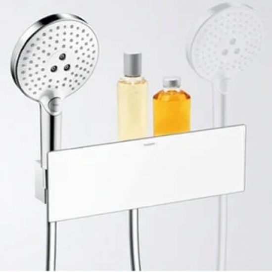 Шланговое подключение HANSGROHE Fixfit Porter 300 26456400 держатель для душа, хром/белый