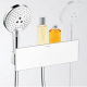 Шланговое подключение HANSGROHE Fixfit Porter 300 26456400 держатель для душа, хром/белый