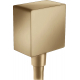 Шланговое подключение HANSGROHE Fixfit Square 26455140 шлифованная бронза