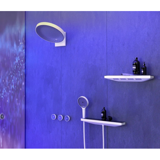 Шланговое подключение HANSGROHE Rainfinity Porter 500 26843700, белый матовый графит