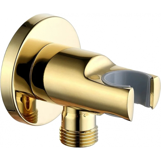 Шланговое подключение LEMARK LM4785G c держателем для душа, золото