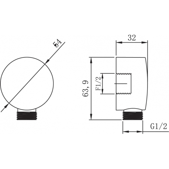 Шланговое подключение LEMARK LM8086C хром