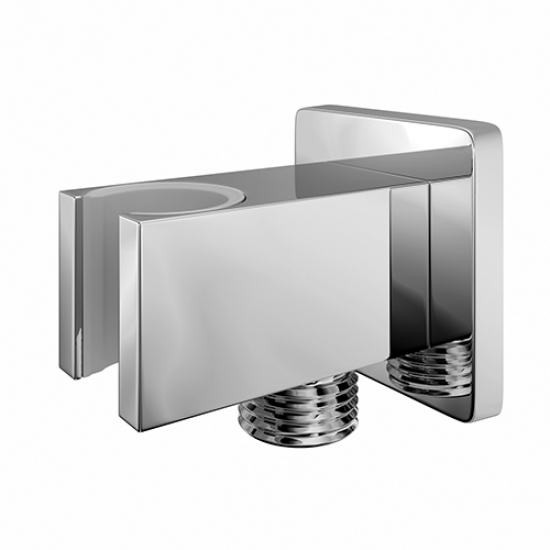 Шланговое подключение WASSERKRAFT A086 с держателем для душа, хром