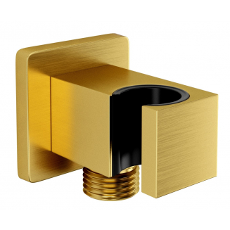 Шланговое подключение WASSERKRAFT Aisch A184 с держателем для душа, золото матовое