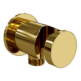 Шланговое подключение WASSERKRAFT Sauer A189 с держателем для душа, золото глянцевое