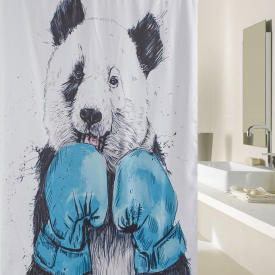 Штора для ванной BRIMIX 02-29 180x200 фотопринт "Панда"