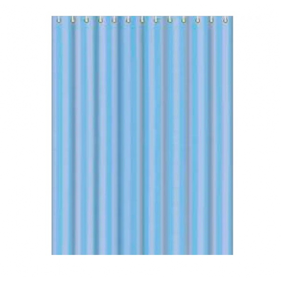 Штора для ванной FRAP F8652 180x200 текстиль/полиэстер голубая