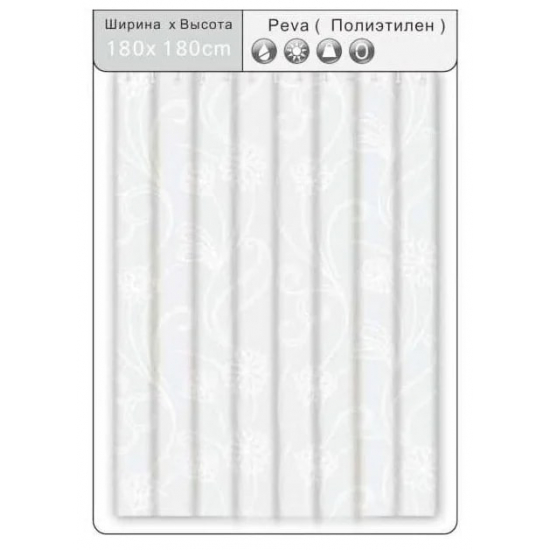 Штора для ванной FRAP F8805 180x180 PEVA/полиэтилен рисунок