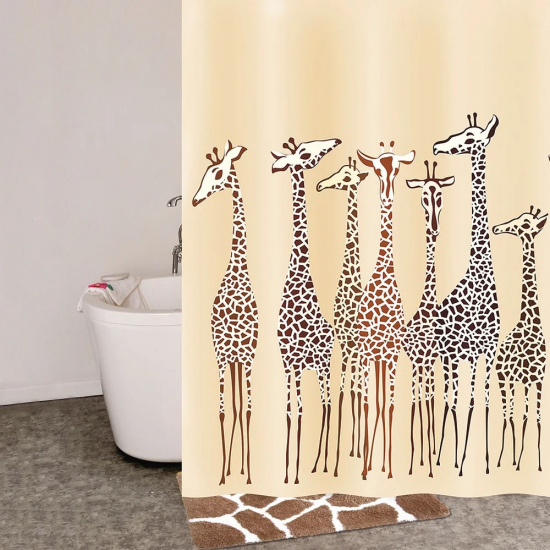 Штора для ванной IDDIS 570Р18RI11 Basic 180x200 Safari Friends 