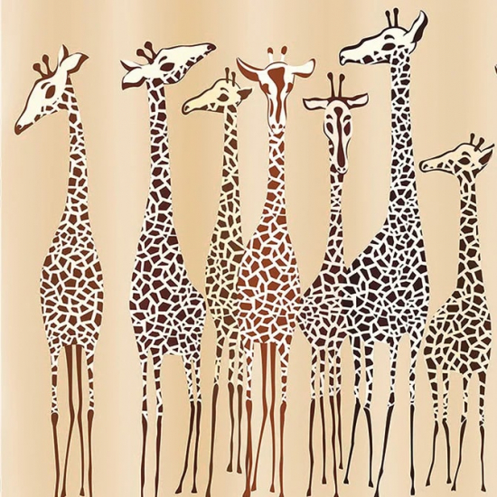 Штора для ванной IDDIS 570Р18RI11 Basic 180x200 Safari Friends 