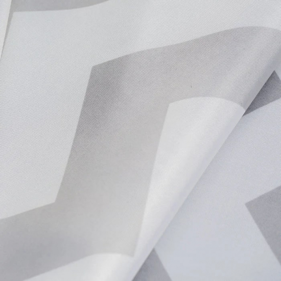 Штора для ванной IDDIS B07P118I11 Basic 180x180 бело-серая, c кольцами