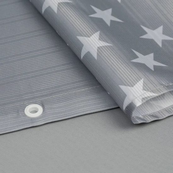 Штора для ванной IDDIS B44P224I11 Basic 240x200 звезды c кольцами