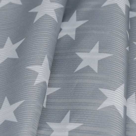 Штора для ванной IDDIS B44P224I11 Basic 240x200 звезды c кольцами