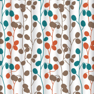 Штора для ванной LEMARK C2018T041 200x180 с кольцами